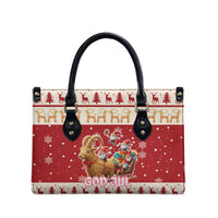 Sweden Christmas Leather Bag God Jul Nordic Julbock - Wonder Print Shop