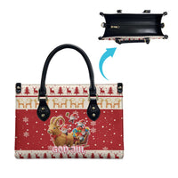 Sweden Christmas Leather Bag God Jul Nordic Julbock - Wonder Print Shop