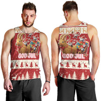 Sweden Christmas Men Tank Top God Jul Nordic Julbock - Wonder Print Shop