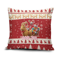 Sweden Christmas Pillow Cover God Jul Nordic Julbock - Wonder Print Shop