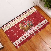 Sweden Christmas Rubber Doormat God Jul Nordic Julbock - Wonder Print Shop