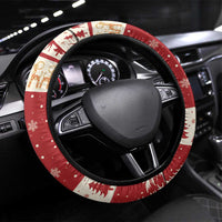 Sweden Christmas Steering Wheel Cover God Jul Nordic Julbock - Wonder Print Shop