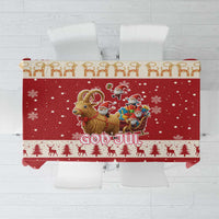 Sweden Christmas Tablecloth God Jul Nordic Julbock - Wonder Print Shop