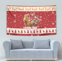 Sweden Christmas Tapestry God Jul Nordic Julbock - Wonder Print Shop