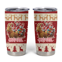 Sweden Christmas Tumbler Cup God Jul Nordic Julbock - Wonder Print Shop