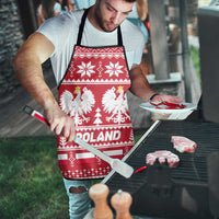 Poland Christmas Apron Emblem With Flag Style - Wonder Print Shop