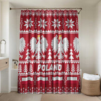 Poland Christmas Bathroom Set Emblem With Flag Style - Wonder Print Shop