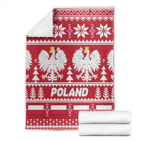 Poland Christmas Blanket Emblem With Flag Style - Wonder Print Shop