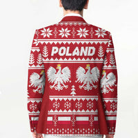 Poland Christmas Blazer Emblem With Flag Style - Wonder Print Shop