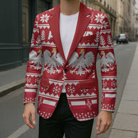 Poland Christmas Blazer Emblem With Flag Style - Wonder Print Shop