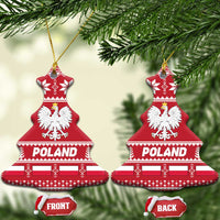 Poland Christmas Ceramic Ornament Emblem With Flag Style - Wonder Print Shop