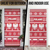 Poland Christmas Door Cover Emblem With Flag Style - Wonder Print Shop