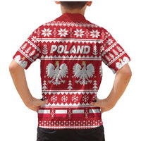 Poland Christmas Family Matching Mermaid Dress and Hawaiian Shirt Emblem With Flag Style - Wonder Print Shop