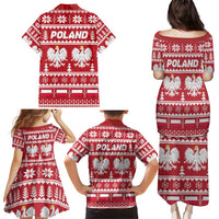 Poland Christmas Family Matching Puletasi and Hawaiian Shirt Emblem With Flag Style - Wonder Print Shop