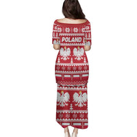 Poland Christmas Family Matching Puletasi and Hawaiian Shirt Emblem With Flag Style - Wonder Print Shop