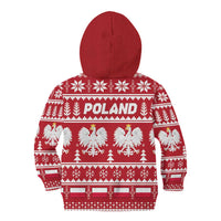 Poland Christmas Kid Hoodie Emblem With Flag Style - Wonder Print Shop