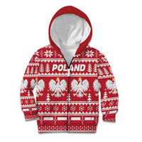 Poland Christmas Kid Hoodie Emblem With Flag Style - Wonder Print Shop