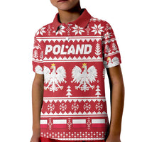 Poland Christmas Kid Polo Shirt Emblem With Flag Style - Wonder Print Shop