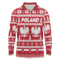 Poland Christmas Long Sleeve Polo Shirt Emblem With Flag Style - Wonder Print Shop