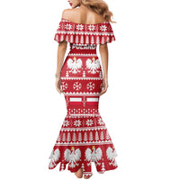 Poland Christmas Mermaid Dress Emblem With Flag Style - Wonder Print Shop