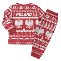 Poland Christmas Pajama Set Emblem With Flag Style - Wonder Print Shop