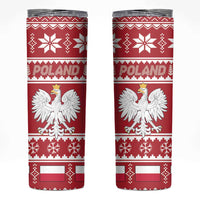 Poland Christmas Skinny Tumbler Emblem With Flag Style - Wonder Print Shop