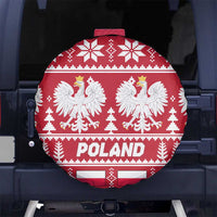 Poland Christmas Spare Tire Cover Emblem With Flag Style - Wonder Print Shop