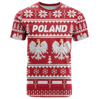 Poland Christmas T Shirt Emblem With Flag Style - Wonder Print Shop
