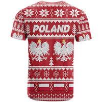 Poland Christmas T Shirt Emblem With Flag Style - Wonder Print Shop
