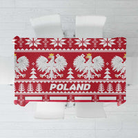 Poland Christmas Tablecloth Emblem With Flag Style - Wonder Print Shop