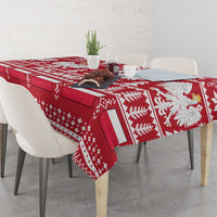 Poland Christmas Tablecloth Emblem With Flag Style - Wonder Print Shop