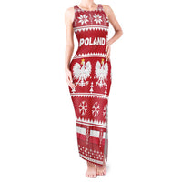 Poland Christmas Tank Maxi Dress Emblem With Flag Style - Wonder Print Shop