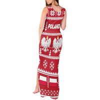 Poland Christmas Tank Maxi Dress Emblem With Flag Style - Wonder Print Shop