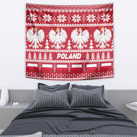 Poland Christmas Tapestry Emblem With Flag Style - Wonder Print Shop