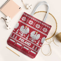 Poland Christmas Tote Bag Emblem With Flag Style - Wonder Print Shop