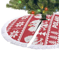 Poland Christmas Tree Skirt Emblem With Flag Style - Wonder Print Shop
