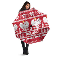 Poland Christmas Umbrella Emblem With Flag Style - Wonder Print Shop