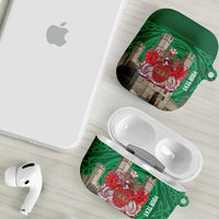 Personalized Caernarfonshire Wales AirPods Case Caernarfon Castle and Emblem Celtic Style - Wonder Print Shop