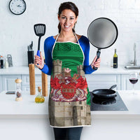 Personalized Caernarfonshire Wales Apron Caernarfon Castle and Emblem Celtic Style - Wonder Print Shop