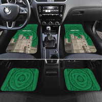 Personalized Caernarfonshire Wales Car Mats Caernarfon Castle and Emblem Celtic Style - Wonder Print Shop