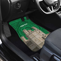 Personalized Caernarfonshire Wales Car Mats Caernarfon Castle and Emblem Celtic Style - Wonder Print Shop