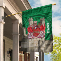 Personalized Caernarfonshire Wales Garden Flag Caernarfon Castle and Emblem Celtic Style - Wonder Print Shop