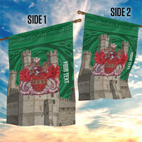 Personalized Caernarfonshire Wales Garden Flag Caernarfon Castle and Emblem Celtic Style - Wonder Print Shop