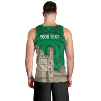 Personalized Caernarfonshire Wales Men Tank Top Caernarfon Castle and Emblem Celtic Style - Wonder Print Shop