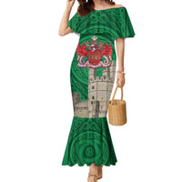 Personalized Caernarfonshire Wales Mermaid Dress Caernarfon Castle and Emblem Celtic Style - Wonder Print Shop
