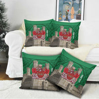 Personalized Caernarfonshire Wales Pillow Cover Caernarfon Castle and Emblem Celtic Style - Wonder Print Shop