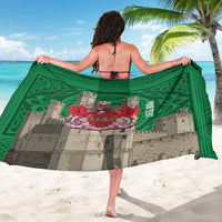 Personalized Caernarfonshire Wales Sarong Caernarfon Castle and Emblem Celtic Style - Wonder Print Shop