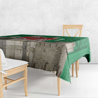 Personalized Caernarfonshire Wales Tablecloth Caernarfon Castle and Emblem Celtic Style - Wonder Print Shop