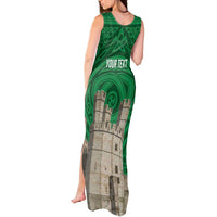 Personalized Caernarfonshire Wales Tank Maxi Dress Caernarfon Castle and Emblem Celtic Style - Wonder Print Shop