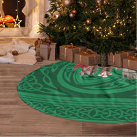Caernarfonshire Wales Tree Skirt Caernarfon Castle and Emblem Celtic Style - Wonder Print Shop